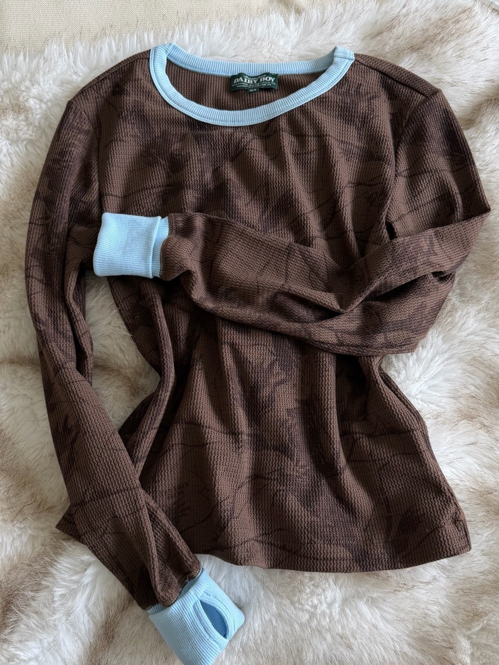 Dairy Boy thermal long sleeve camo